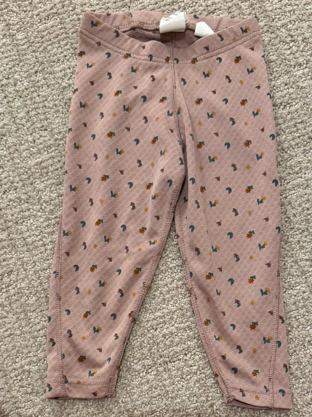 Patagonia Pink Floral & Moon Print Baby Leggings